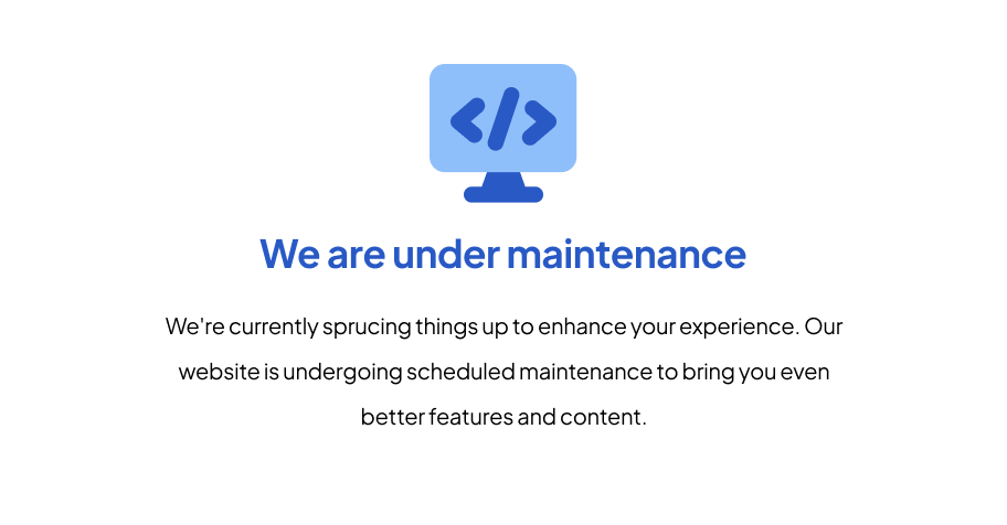 Maintenance Image
